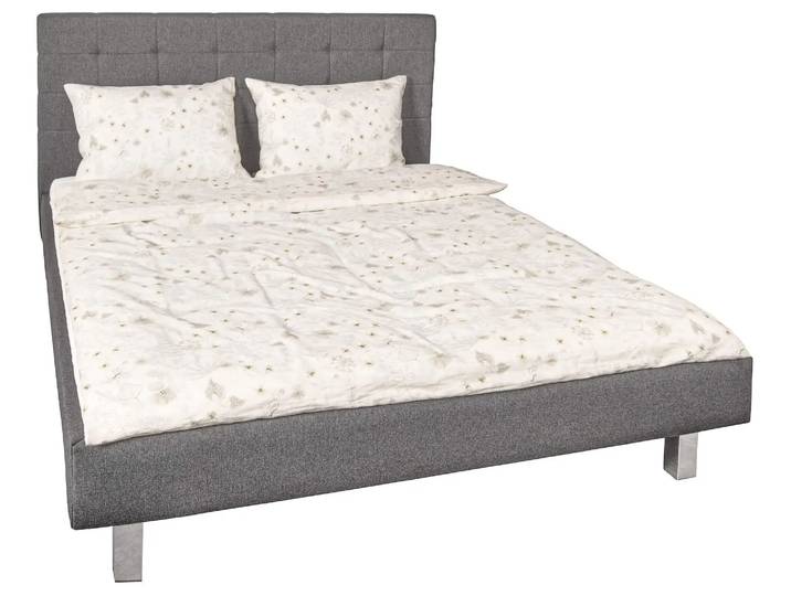 Bett Taviano Modular / Farbe: Anthrazit / Bezugsmaterial: Stoff / Liegefläche: 140 x 200 cm