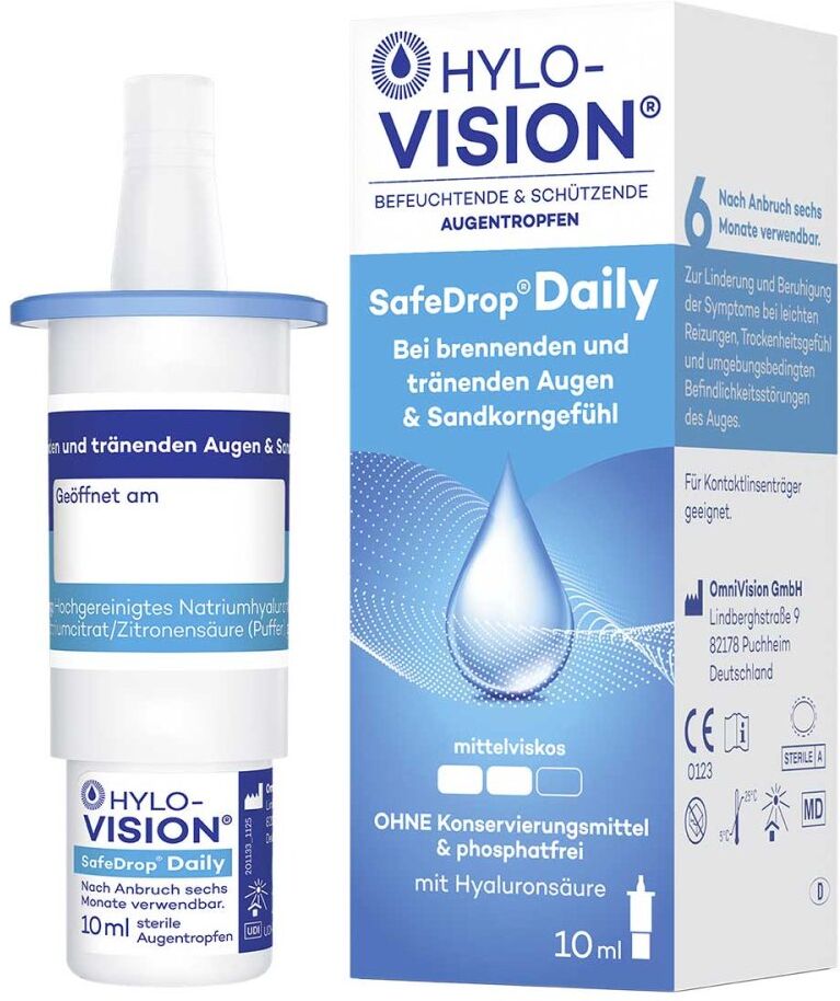 Hylo-Vision® Hylo-Vision Safedrop Daily Augentropfen