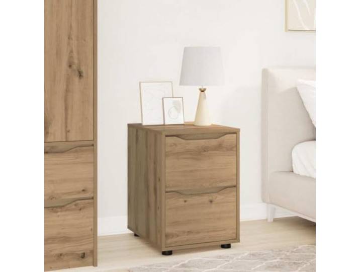 Xolmizyn Aufbewahrungsschrank, Schubladenkommode in Artisan-Eiche Moderne Holzoptik, Vielseitige Stauraumlösung, Stabiler Stand