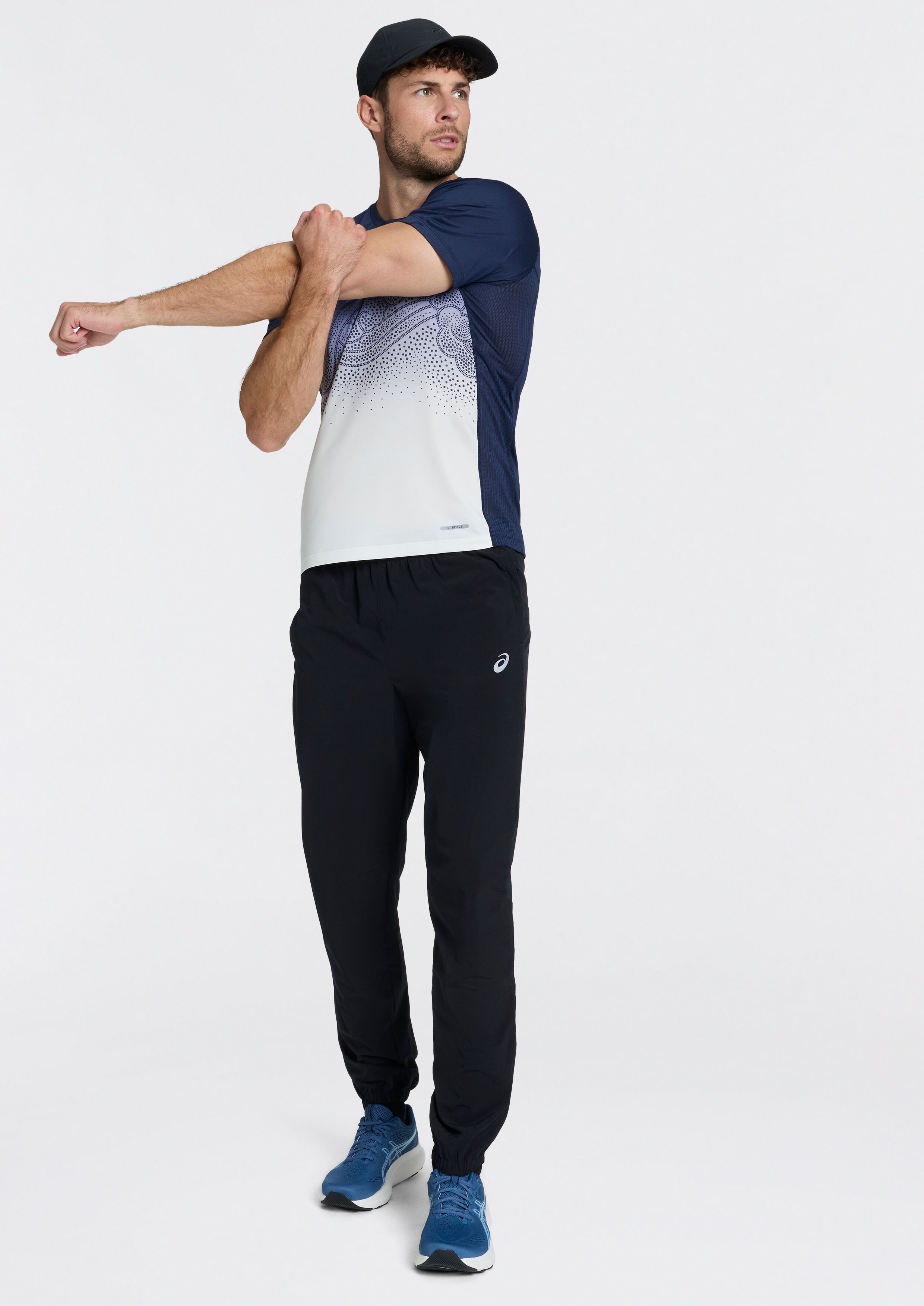 Laufshirt ASICS "ROAD FADE SS TOP", Herren, Gr. L, midnight, Obermaterial: 100% Polyester, Shirts Laufshirt, ACTIBREEZE™ Technologie, Atmungsaktiv, Reflektierend midnight L