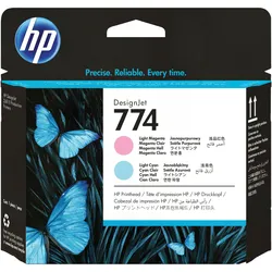 HP, Druckerpatrone, 774 Light Magenta/Light Cyan Printhead Msd Ns Supl (LC, M)