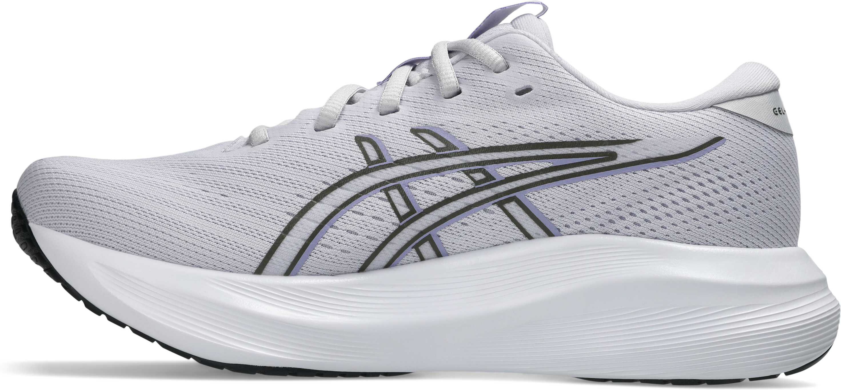 Laufschuh ASICS "GEL-EXCITE 11", Damen, Gr. 37,5, weiss (lila hint, schwarz olive), Synthetik, Schuhe Laufschuh lila hint, schwarz olive 37,5