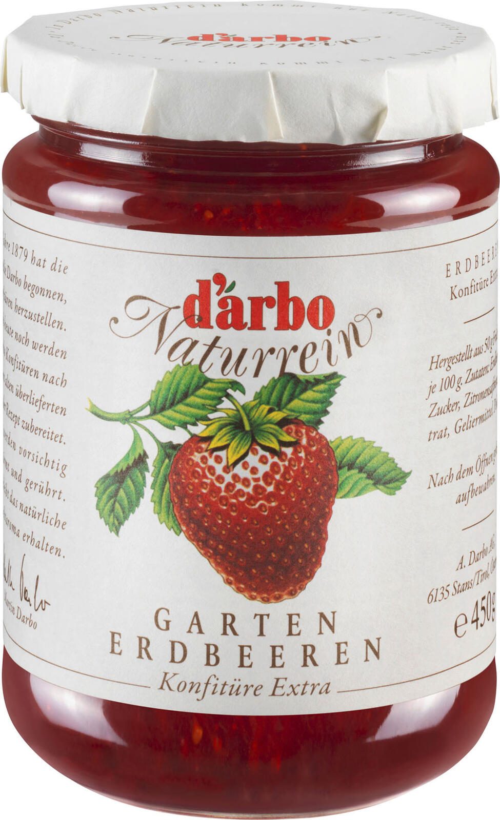 d´arbo Erdbeer Konfitüre 450,0 g 268957001