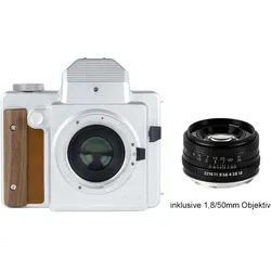 SL645 + 1,8/50 mm Sofortbildkamera mit Objektiv (Instax Minifilm/EF-Mount)
