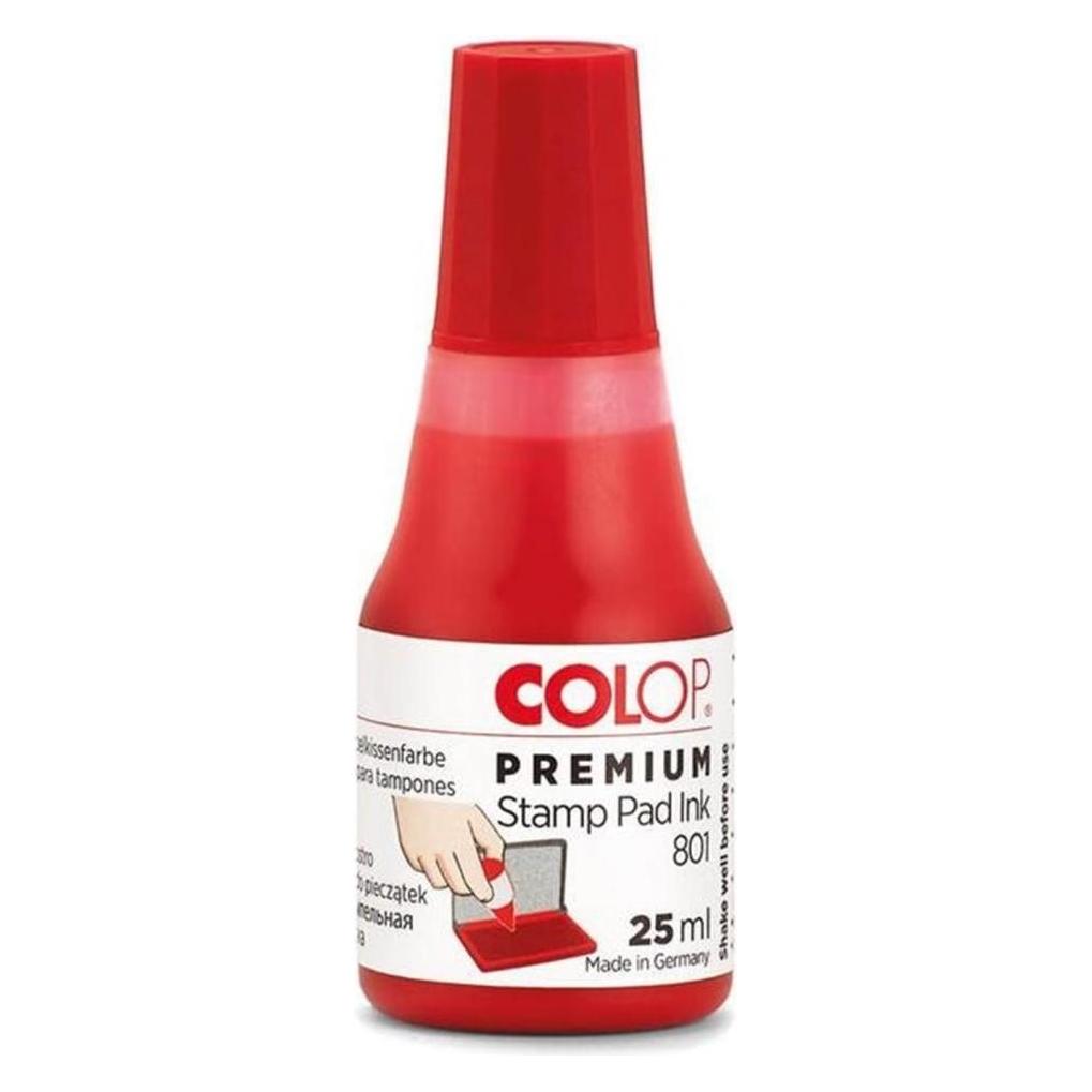 Colop Stempelfarbe 801, 25 ml, Rot (109750)