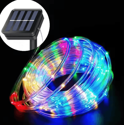 Inspire Curations Solar LED Rope Lights 5M 10M 20M Waterproof Outdoor Decor multicolour 5m 50led