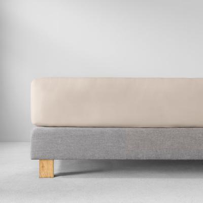 Bettlaken ESTELLA "Feinjersey", beige, L:200cm, Jersey, Obermaterial: 100% Baumwolle, Bettlaken, Bettlaken, Rundumgummi