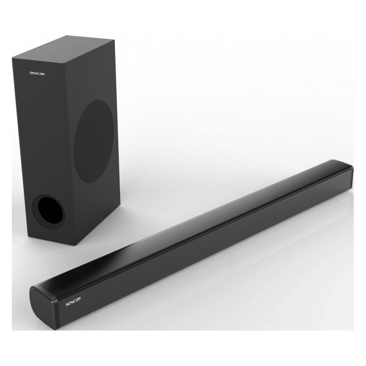Sencor Soundbar mit kabellosem SSB-Subwoofer (160 W, 2.1 Kanal) (SSB 5500BW)
