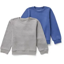 Tchibo - 2 Kinder-Sweatshirts mit angerauter Innenseite - Kinder - Gr. 98/104 - blau