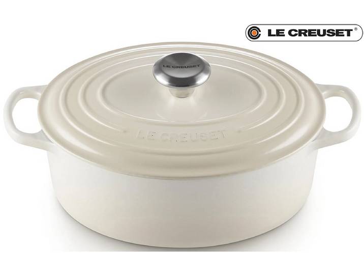 LE CREUSET Bräter SIGNATURE gusseisen beige