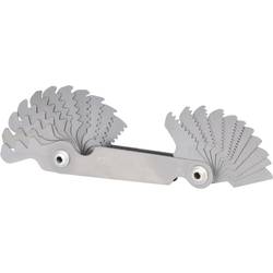 KS Tools 301.0090 Gewindelehre, Zollmaße, 22-tlg