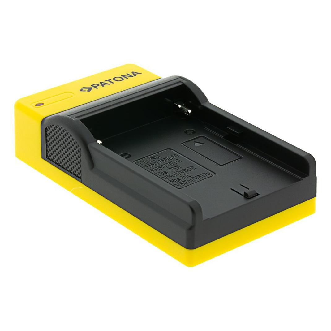 Patona Micro USB Ladegerät zu Sony NP-F960 (Kamera Akku Ladegerät) (151525)