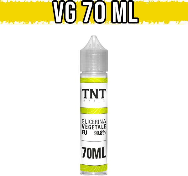 TNT Vape Glicerina Vegetale 70ml Full Vg
