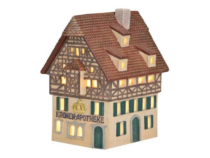 Wurm Kronen Apotheke aus Porzellan, B11 x T16 x H17 cm