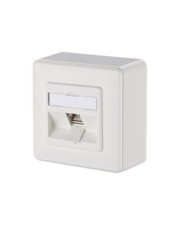 METZ CONNECT Anschlussdose C6Amodul 1 Port 270° AP reinweiß Digital/Daten Netzwerk CAT 6a 0,29 m RJ-45 IEC Farbig Weiß (130B12D10002-E)