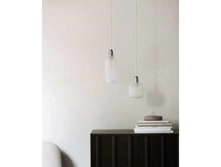 Amp Pendelleuchte Small Matt/White - Normann Copenhagen - Wohnzimmer - Glas