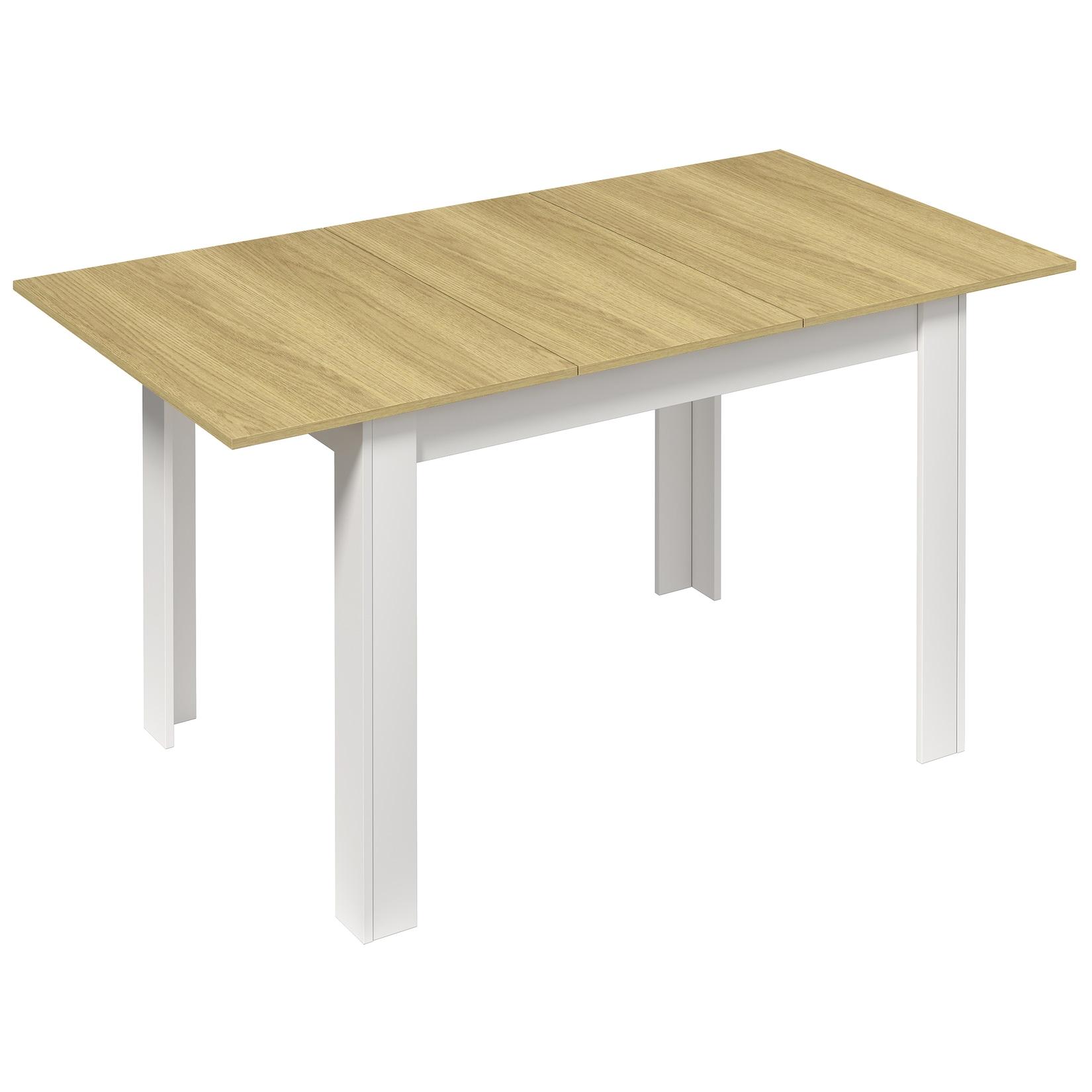 VCM VCM Esstisch ausziehbar, Holz Küchentisch 120-160 cm, kompakter Speisetisch für Küche & Essbereich, Tisch Pesoli