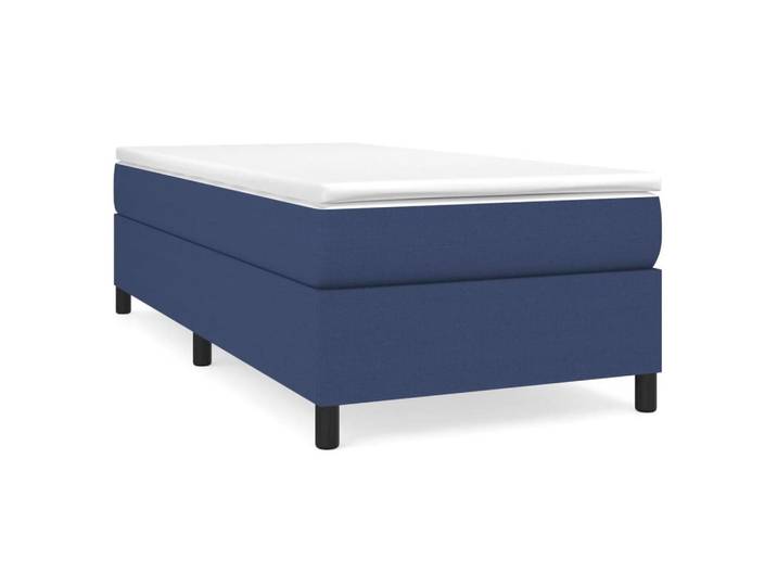 vidaXL Bettgestell, Bettrahmen Blau 100x200 cm Stoff