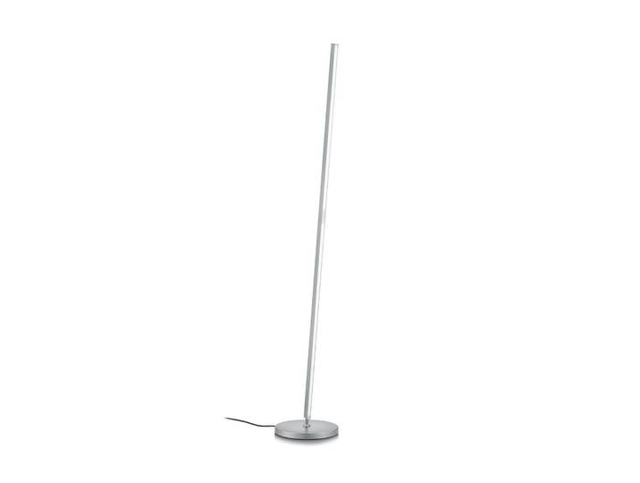 Knapstein Stehlampe Fabia, dimmbar, alu / grau / zink, für Wohn- / Esszimmer, Aluminium, Modern