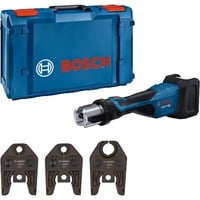 Akku-Presswerkzeug GPT 18V-32 Professional solo, 18Volt, Kit U, Pressmaschine blau, ohne Akku und Ladegerät, 3 Pressbacken Standard U, in L-BOXX