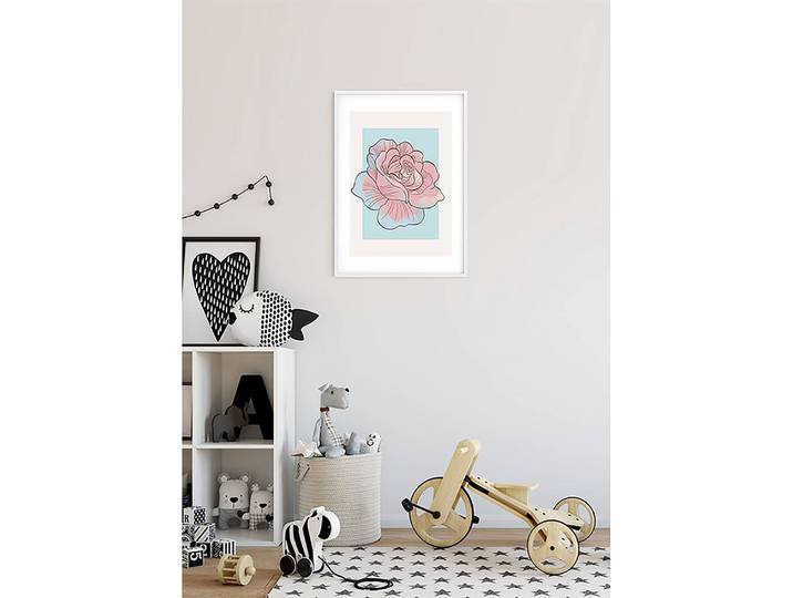 Wandbild Cinderella Rose 50 x 70cm Multicolor