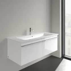 Villeroy & Boch Venticello Waschtisch 4104CLR1 120x50cm, weiss Ceramicplus, mit Hahnloch