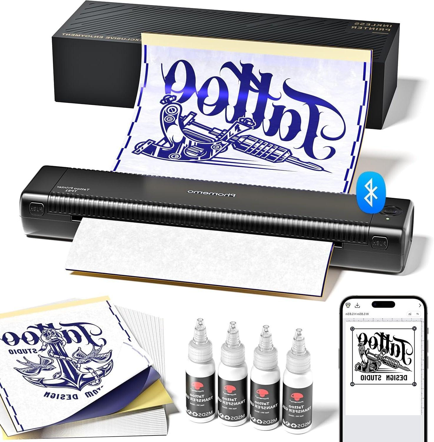 Selius Draagbare Stencil Printer voor Tatoeages