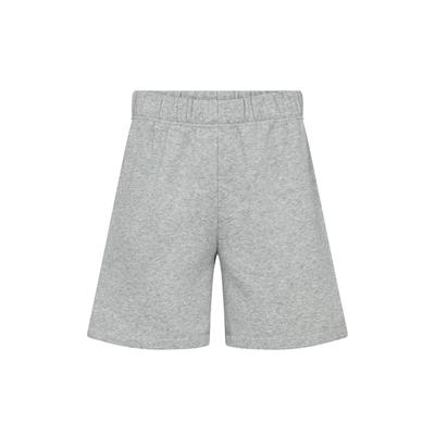 Shorts LEVETE ROOM "Levete Room Shorts LR-NUKA", Damen, Gr. S, Normalgrößen, 99110 lt grau melange, Obermaterial: 80% Baumwolle, 20% Polyester, Hosen Shorts