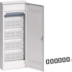 Hager VA60WWH Multimedia, volta, APV, 5-reihig, mit geschlitzter Kunststofftür, D