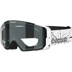 Sweet Protection, Unisex, Sportbrille, Deckard MTB TE - MTB Goggles (Schwarz, Transparent), Transparent, Schwarz