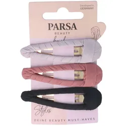 3 Stück PARSA Beauty Satin Haarclips