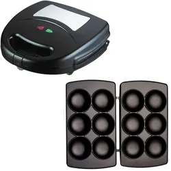 Syntrox Germany Multimaker SM-1300W mit einem Satz Wechselplatten