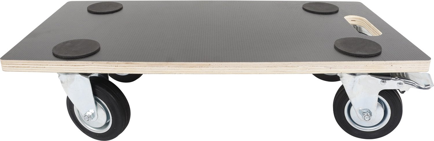 HOME It Meubelroller 400 kg - Multiplex Transportroller met rubberen wielen - B/D/H: 58 x 29 x 14 cm