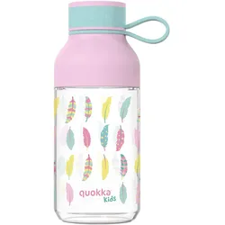 Quokka Ice Kids mit Trageriemen - Trinkflasche ecozen 430 ml mit Trageriemen (peří)