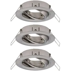 PAULMANN LED-Einbaustrahler 3x10W 3LEDs Choose 924.85 eisen GU10 eisen gbürst