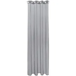 Bestlivings Ösenschal Noella Transparent 140x175cm, Farbe: grau - lichtgrau