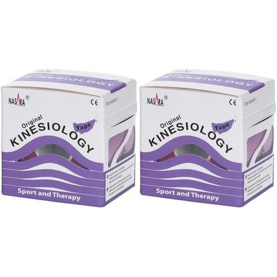 Kinesiologie Tape 5 cmx5 m lila x2 2x1 St Verband