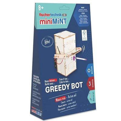 Fischertechnik 579975 - miniMINT, Greedy Bot, Roboter, Technik-Holzbausatz ab 8 Jahren
