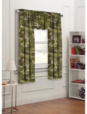 Dream Factory Geo Camo Curtain Panel Pair - 42 x 63