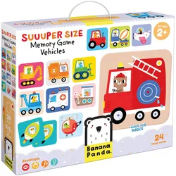 Banana Panda Suuuper Size Memory Game Vehicles 2+ (Englisch, Multilingual, 2 - 4 Spieler)