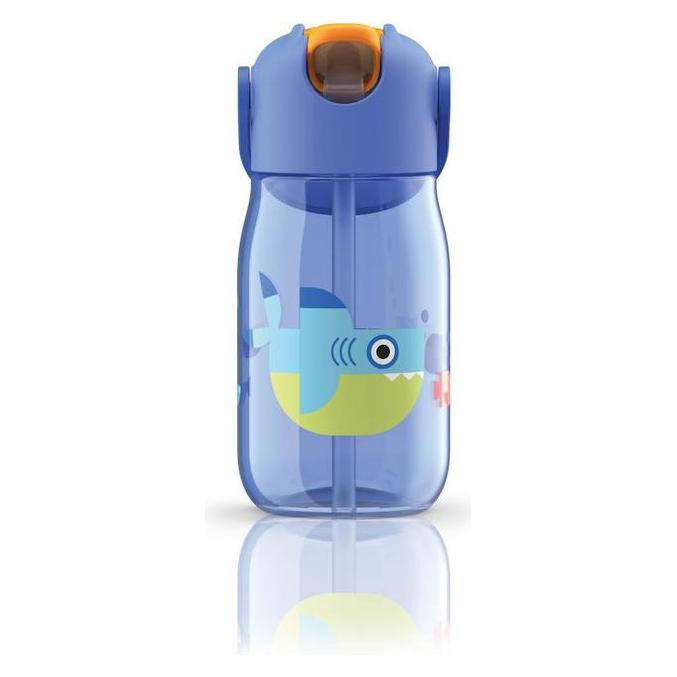 ZOKU Kindertrinkflasche Flip Straw Blue (35896898)