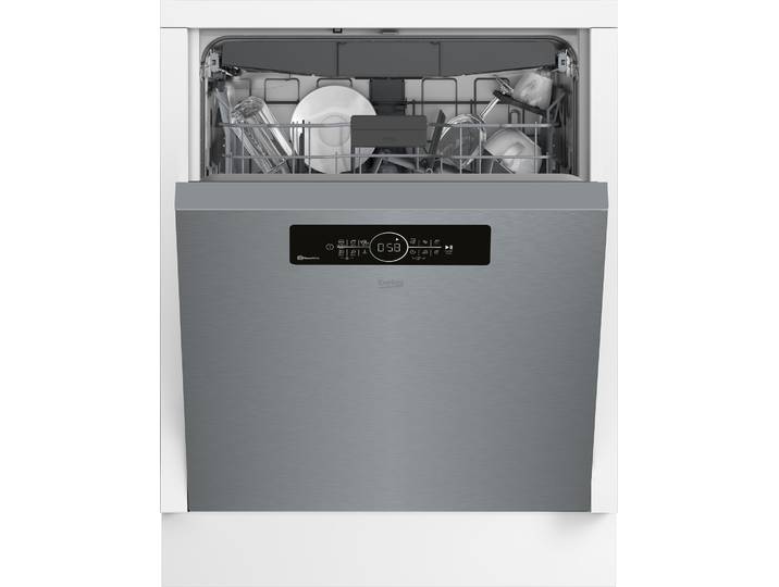 BEKO Unterbaugeschirrspüler BDUN16R46XW , Energieeffizienz: A, edelstahl, B:59,8cm H:81,8cm T:57cm, Geschirrspüler, Quick&Shine – schnelle Reinigung mit optimaler Trocknung, Unterbaugeschirrspüler