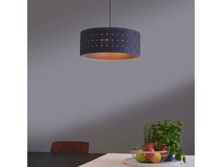OSRAM Hängeleuchte Decor Felt Weaving, dimmbar, alu / grau / zink, für Wohn- / Esszimmer, Textil / Stoff / Seide