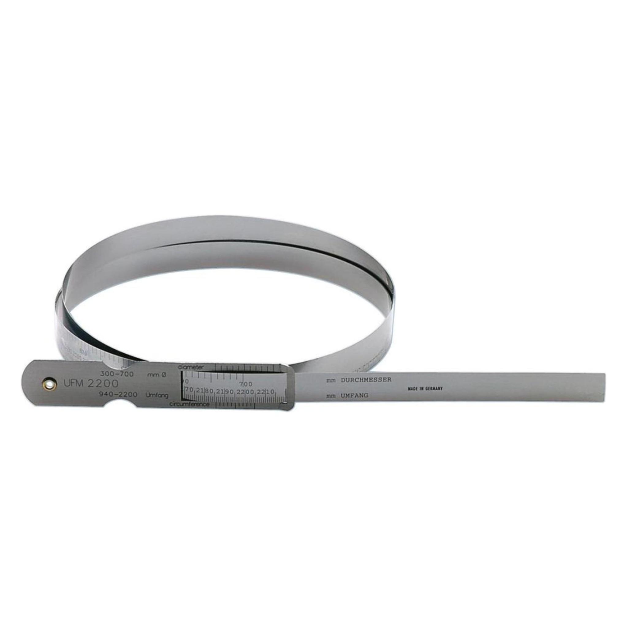 Helios Preisser Umfangbandmass PIMETER, Umfang 2190-3460 mm, Ø 700-1100 mm (3.46 m) (0458104)