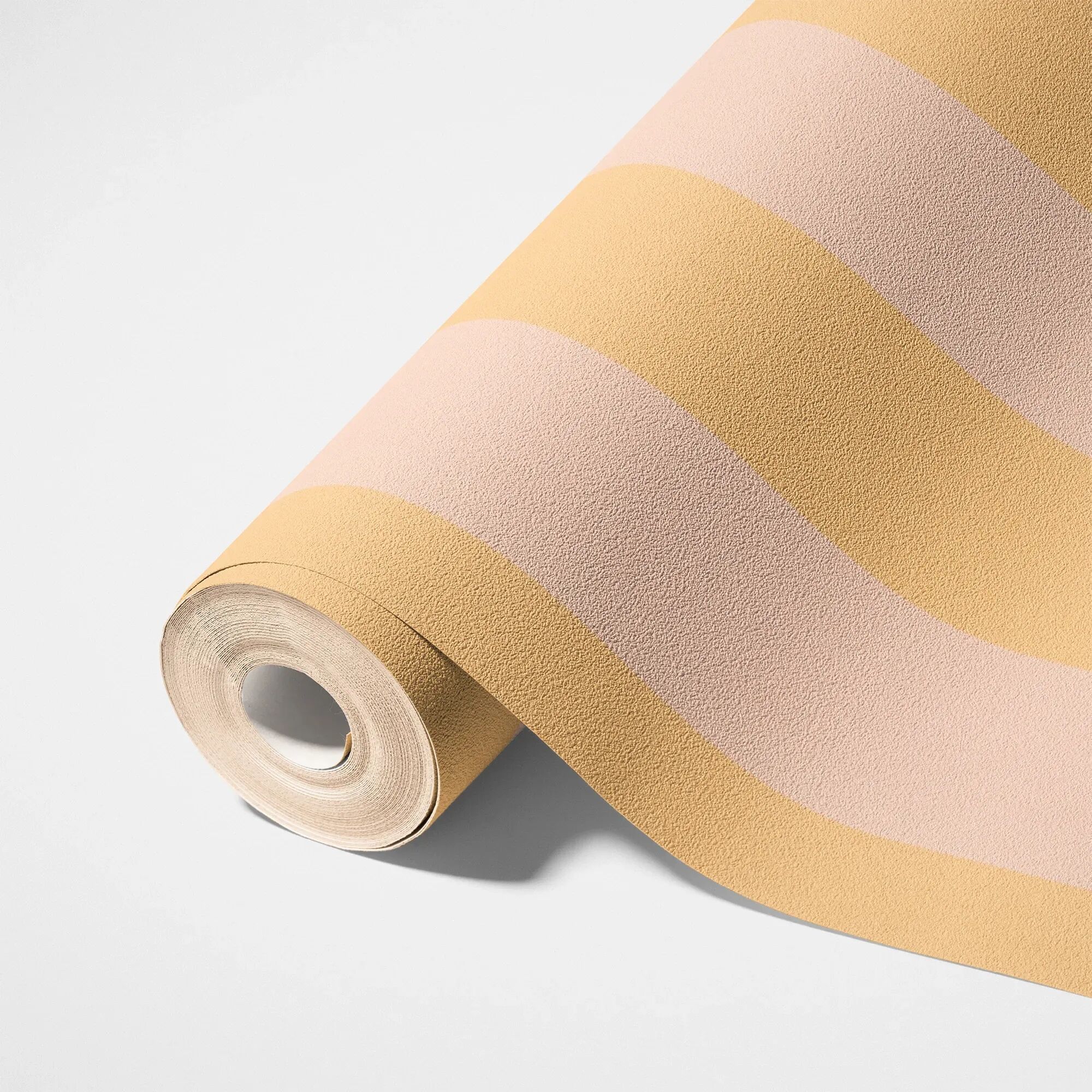 Vliestapete LIVING WALLS "LIMITED – Breite Blockstreifen", beige (gelb), B:0,53m H:0m L:10,05m, Vlies, Tapeten, Breite Längsstreifen in weicher moderner Farbgebung