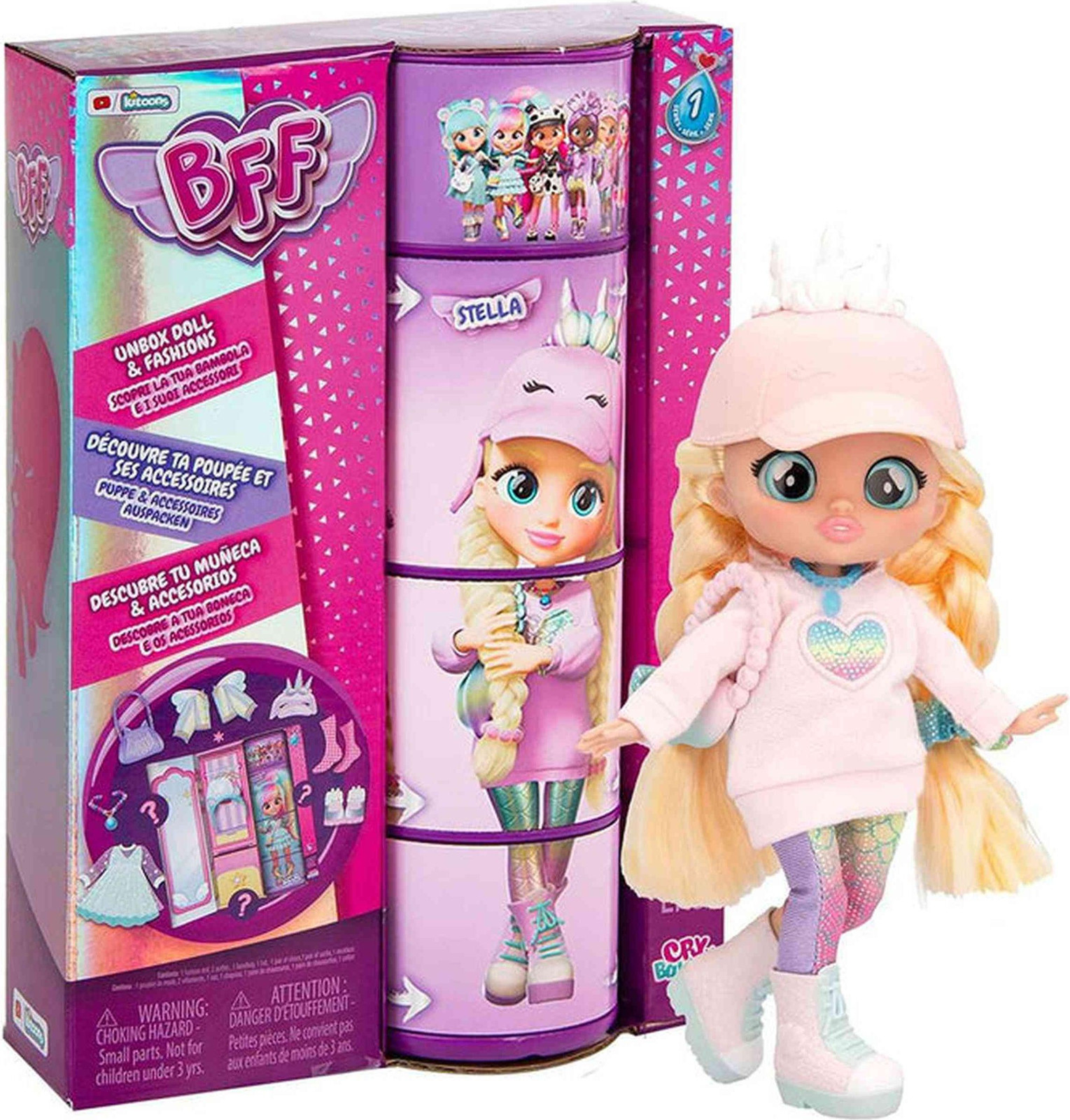 IMC Toys Cry Babies Stella modepop voor meisjes vanaf 3 jaar