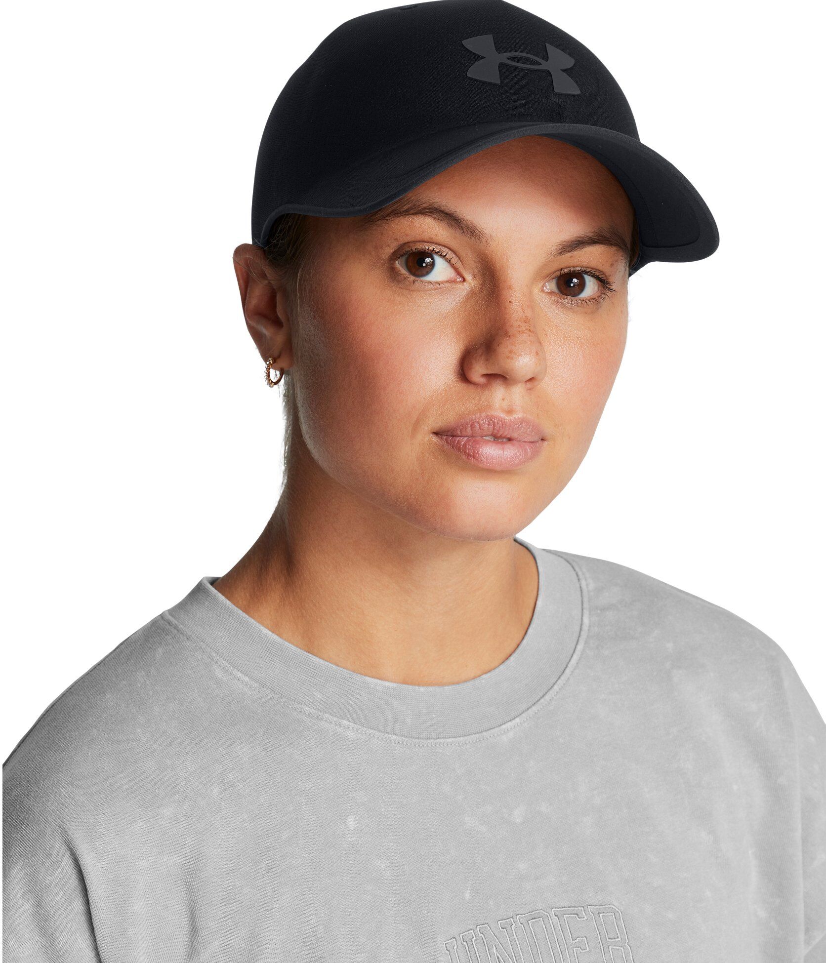 Baseball Cap UNDER ARMOUR, Herren, Gr. L (59/62), schwarz (schwarz,, schwarz), Kunstfaser, Caps Baseball Cap, mit Elasthan-Anteil, für Sportmode und Freizeit, leichtes Material schwarz,, schwarz L (59/62)
