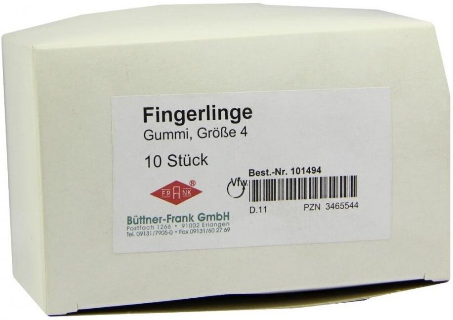 Fingerling Gummi Größe 4 transparent