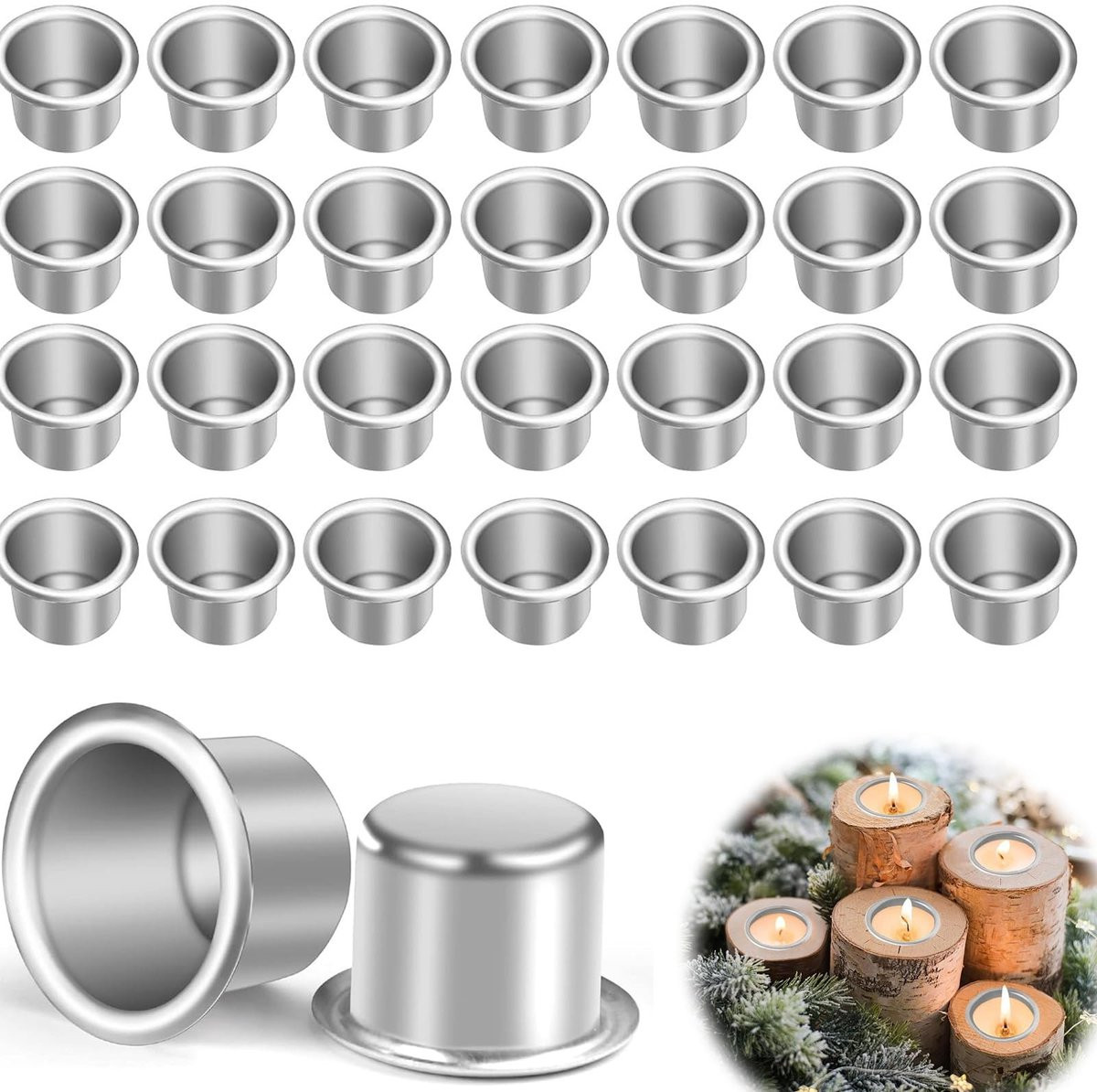 Merkloze Tealight Kaarsenhouder voor volwassenen