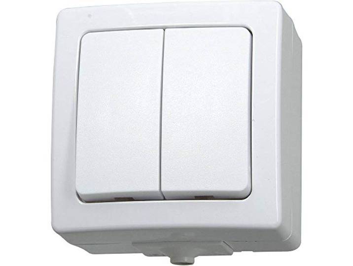 Kopp Nautic serieschakelaar, opbouw, voor vochtige ruimtes, 250V (10A), IP44, 565502009, arctisch wit